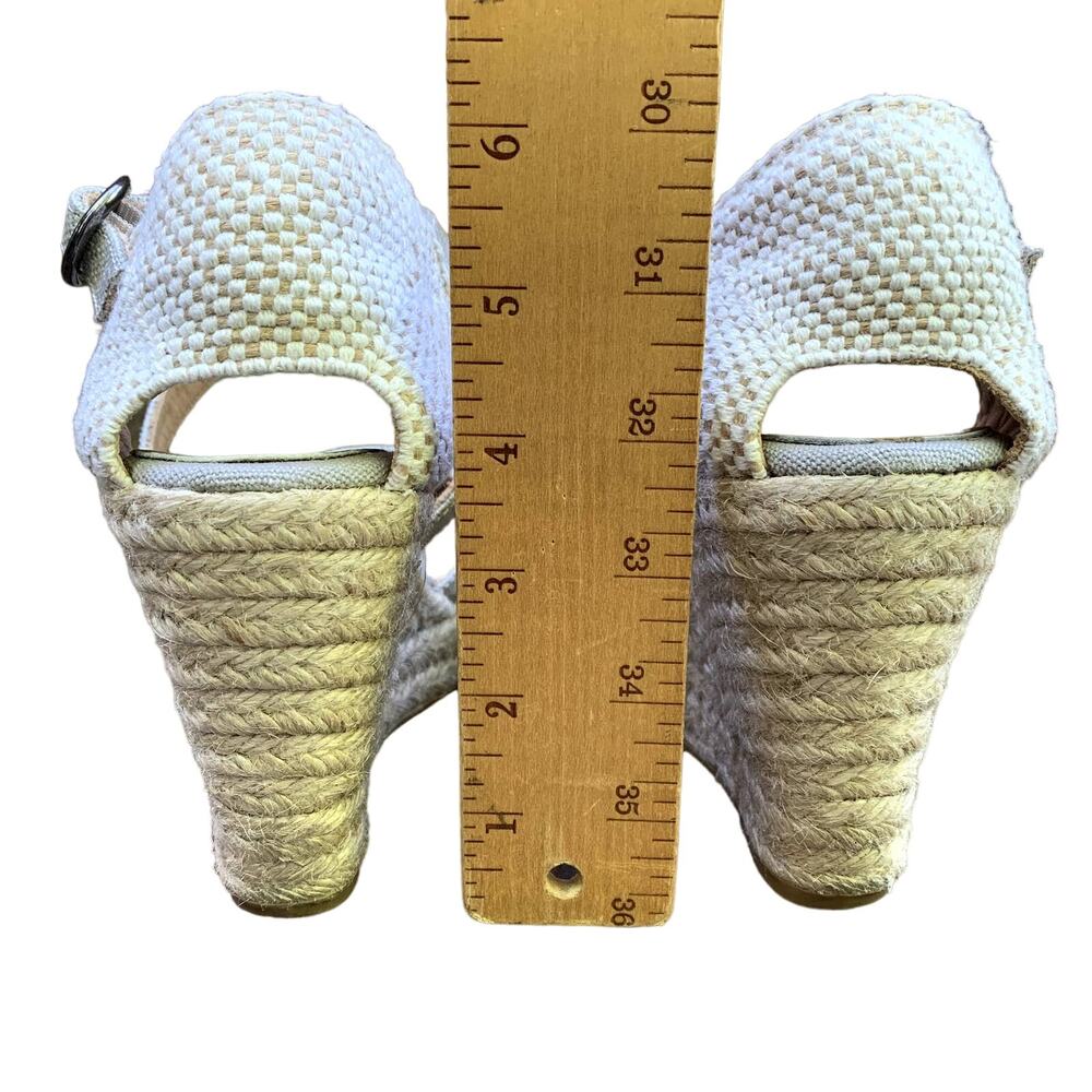 Bettye Muller Katy Espadrille Sandals Shoes Tan Canvas EU 40 US 9.5 - Picture 5 of 11